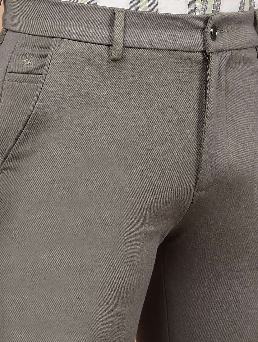 men mid rise solid chinos - 21688655 -  Standard Image - 6