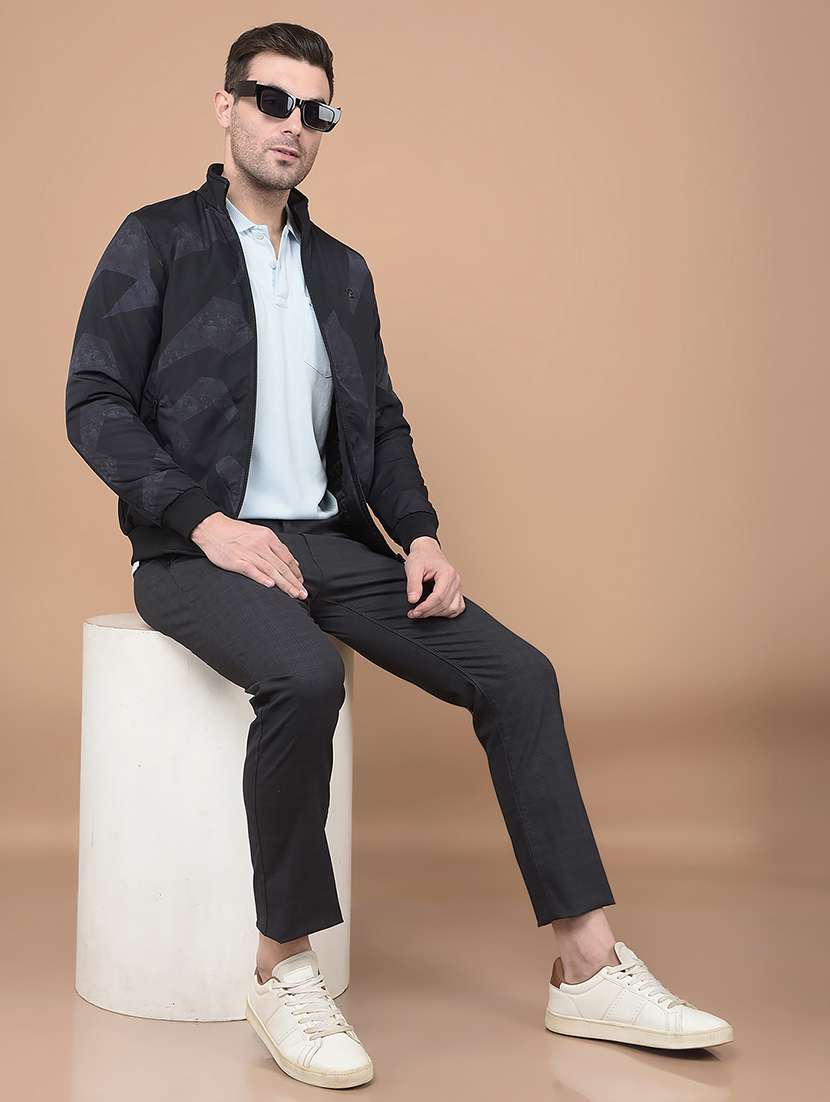 men mid rise checkered chinos - 21688660 -  Standard Image - 4