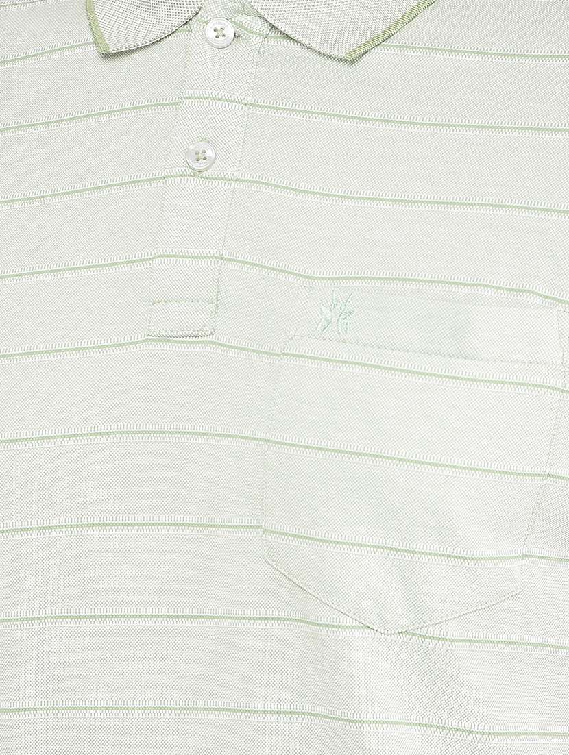 men short sleeves striped polo t-shirt  - 21688663 -  Standard Image - 4