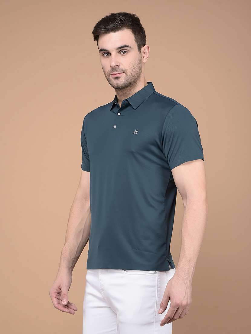 men short sleeves plain polo t-shirt  - 21688664 -  Standard Image - 1
