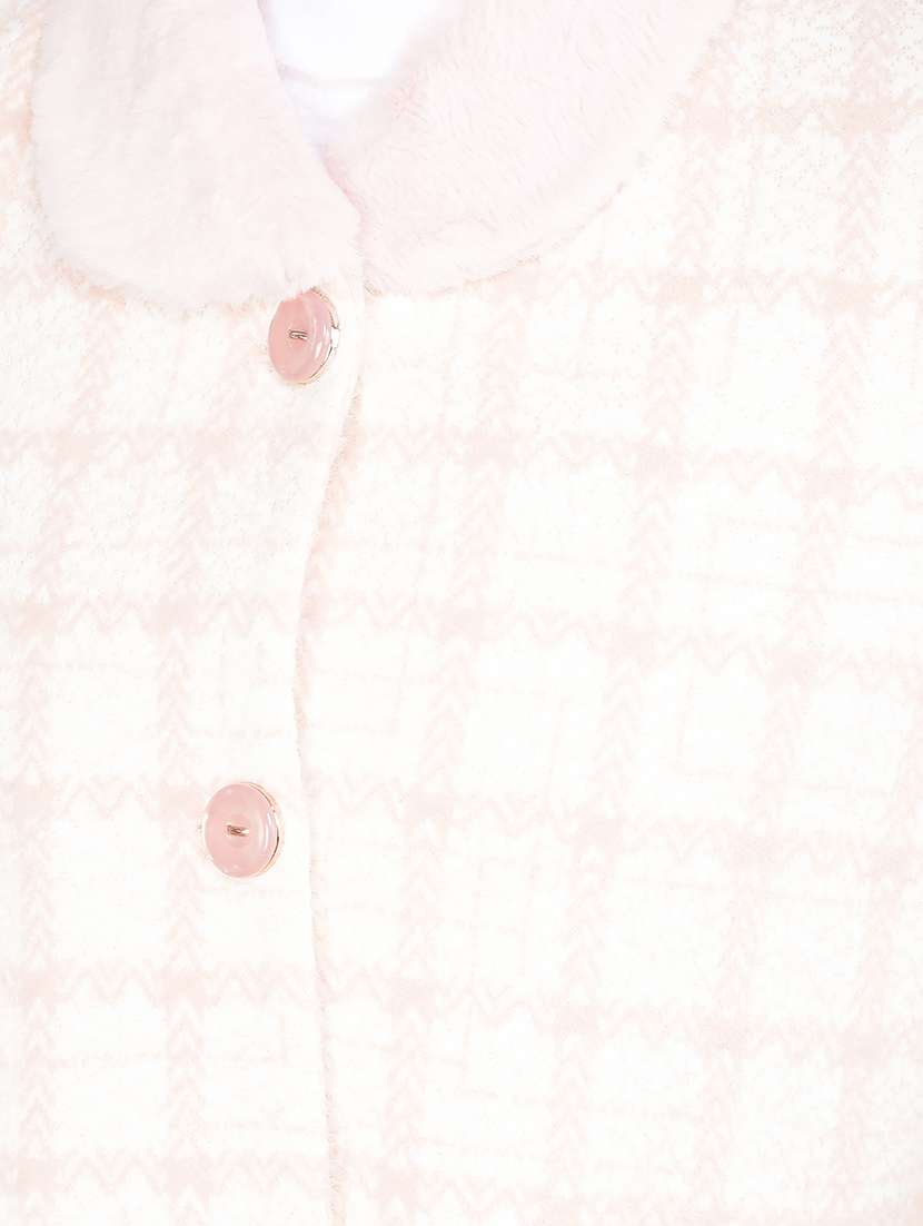 women checkered long sleeve trench coat - 21688670 -  Standard Image - 6