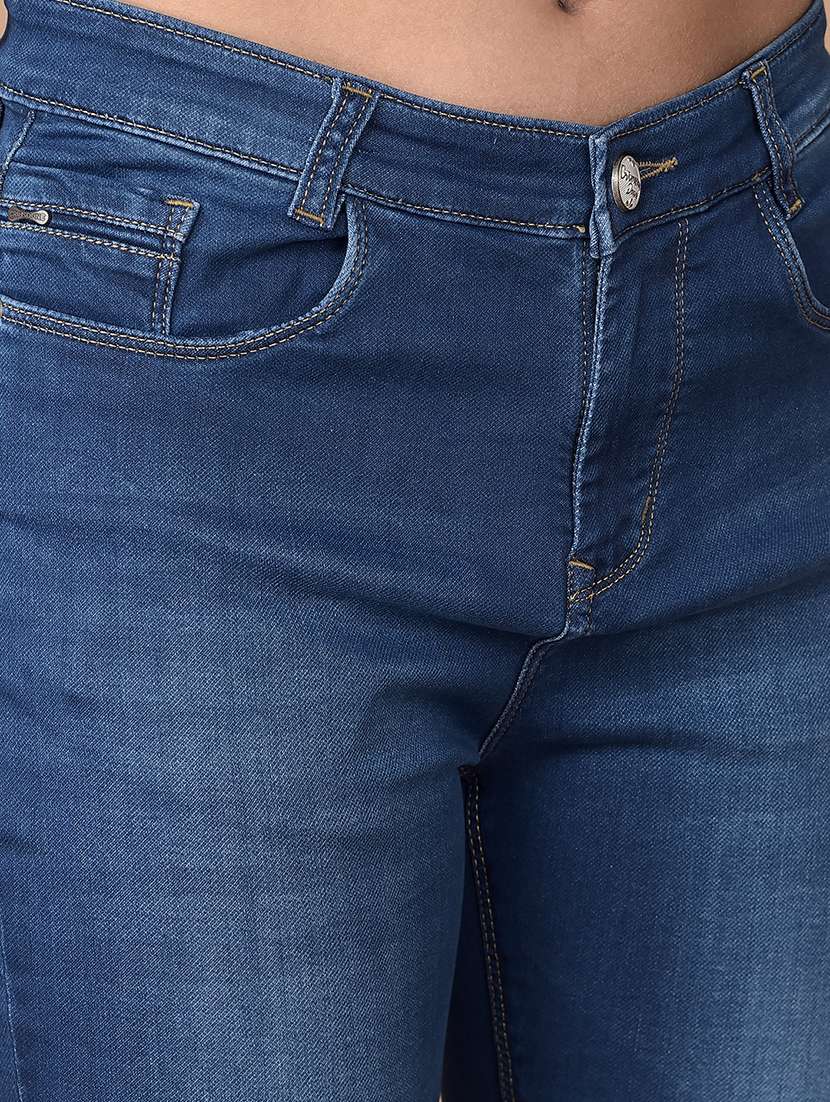 women solid mid rise skinny fit jean - 21688696 -  Standard Image - 6