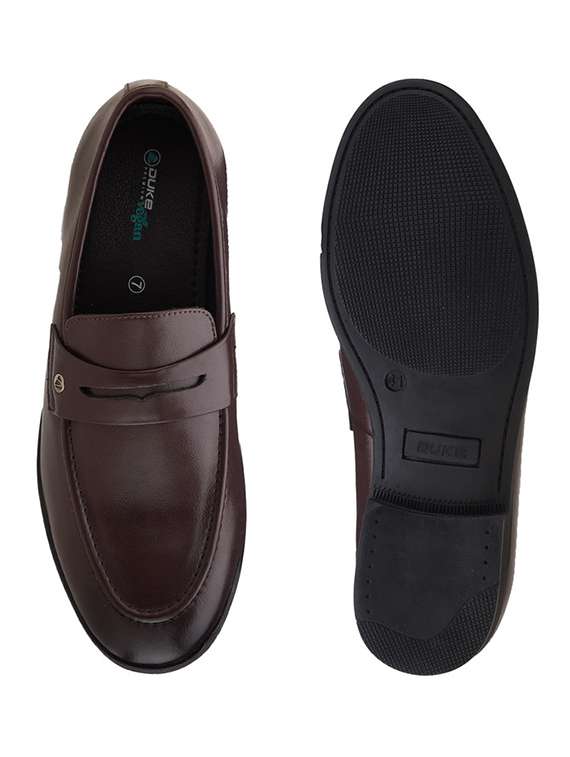 men brown slip on loafers - 21688851 -  Standard Image - 4