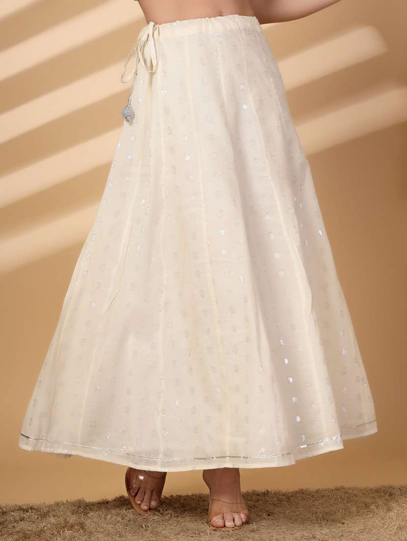 women slef designed high rise flared skirt - 21688892 - Zoom Image - 0