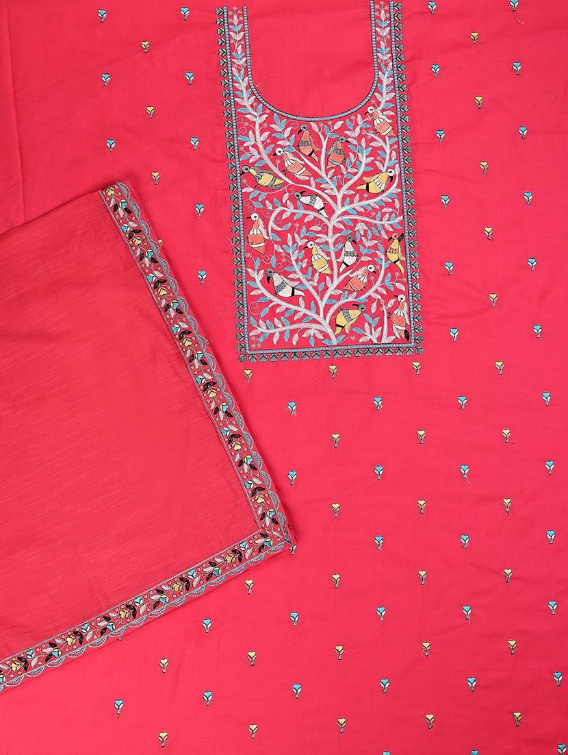 women embroidered unstitched suit set with dupatta - 21688902 - Standard Image - 1