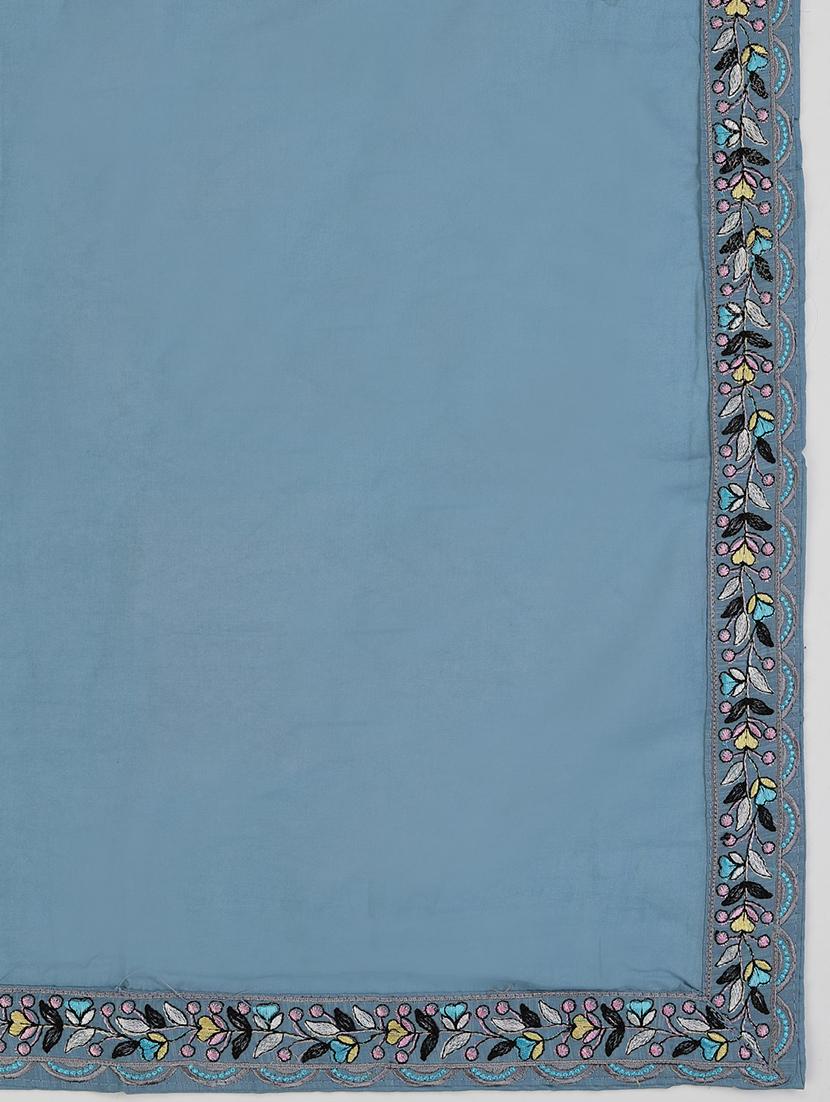 women embroidered unstitched suit set with dupatta - 21688909 - Standard Image - 4