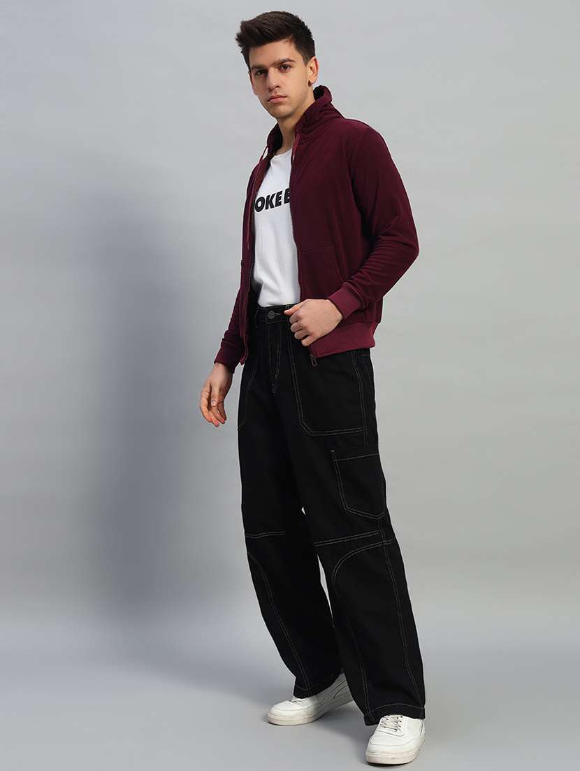 men long sleeves plain sweatshirt - 21688925 - Standard Image - 4