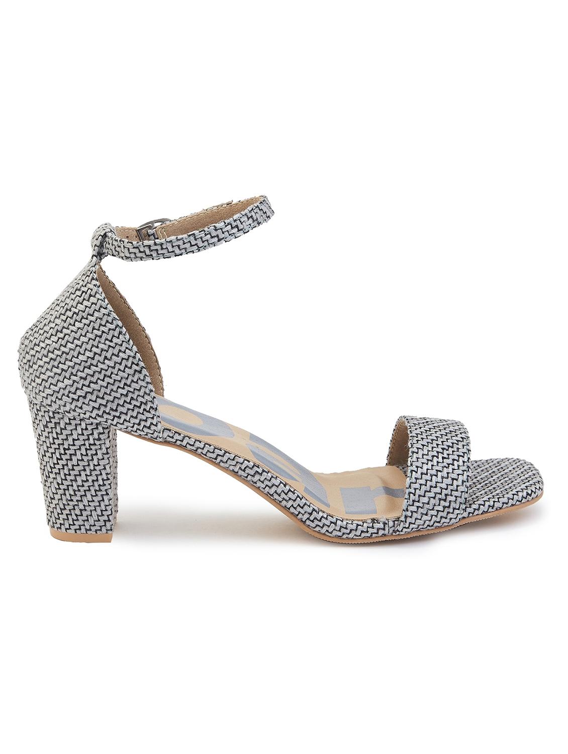 women grey ankle strap sandal - 21689364 -  Standard Image - 1
