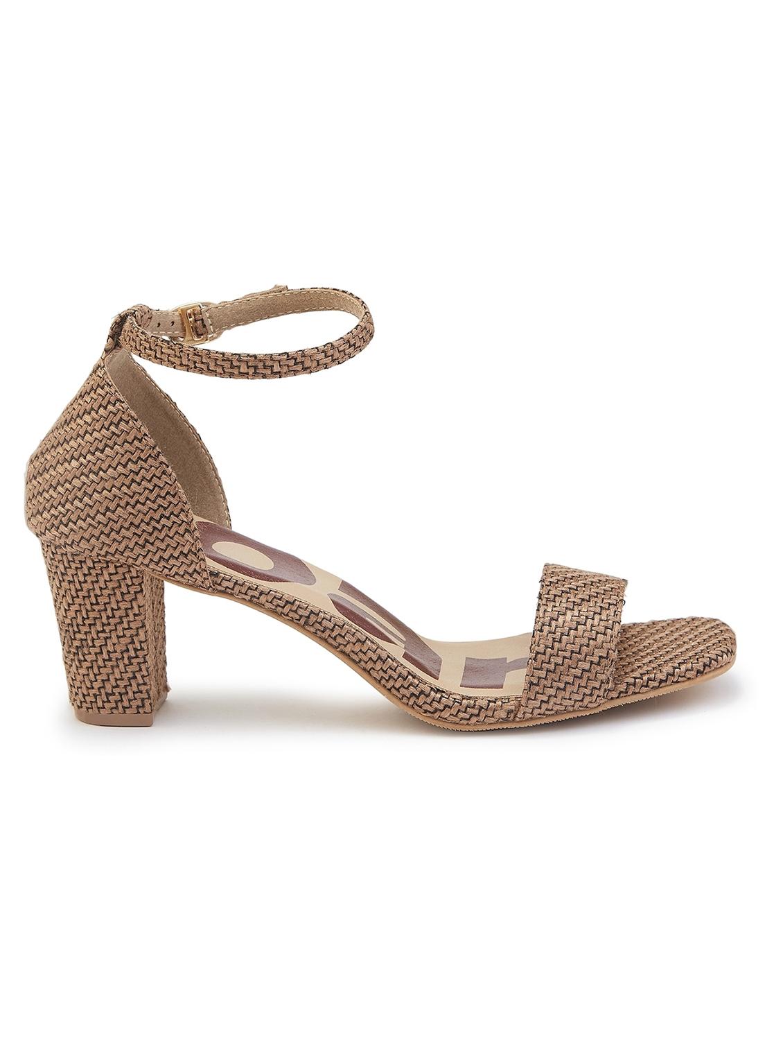 women bronze ankle strap sandal - 21689365 -  Standard Image - 1