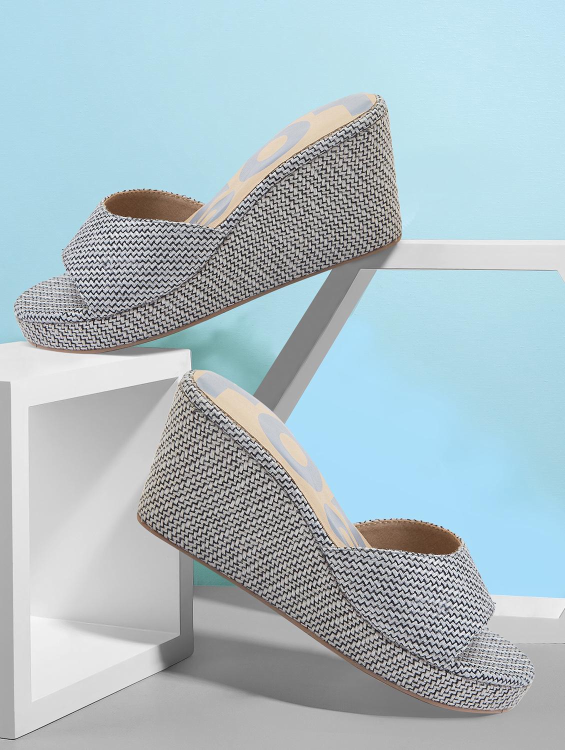 women grey slip on wedges - 21689368 - Zoom Image - 0