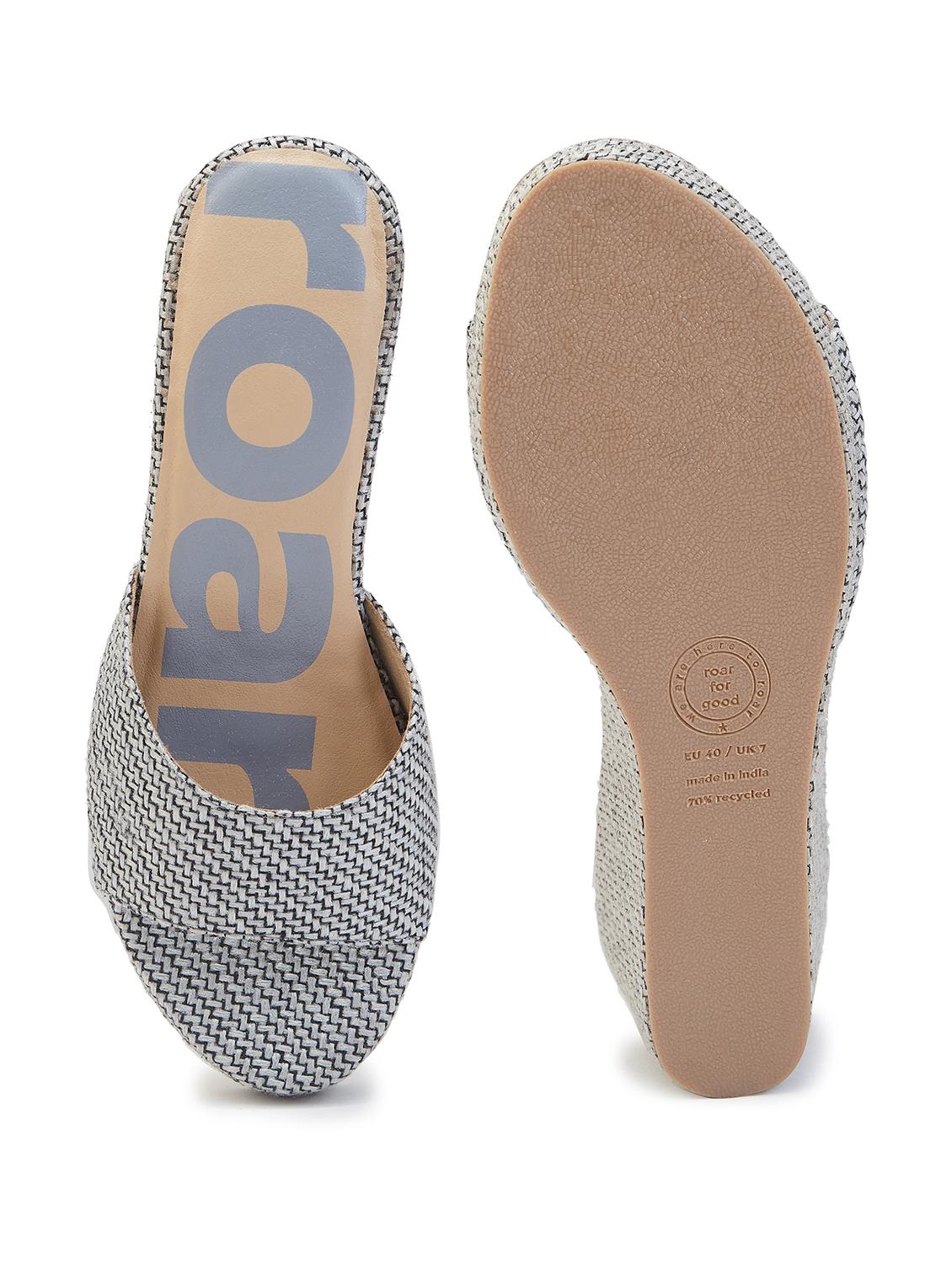 women grey slip on wedges - 21689368 -  Standard Image - 1