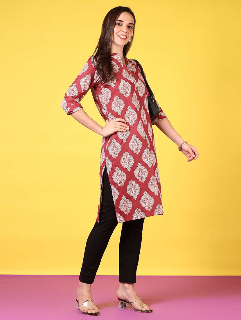 women solid mid rise tapered pant - 21689436 -  Standard Image - 4