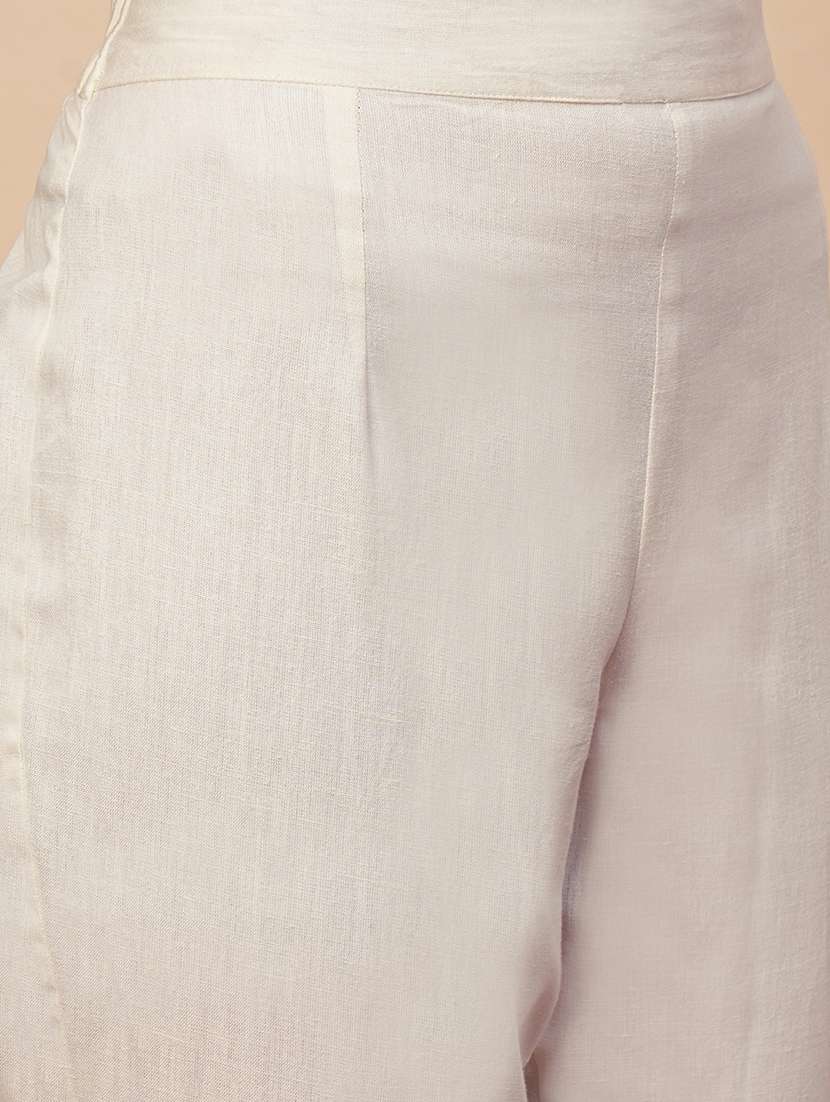 women solid high rise tapered pant - 21689573 -  Standard Image - 4