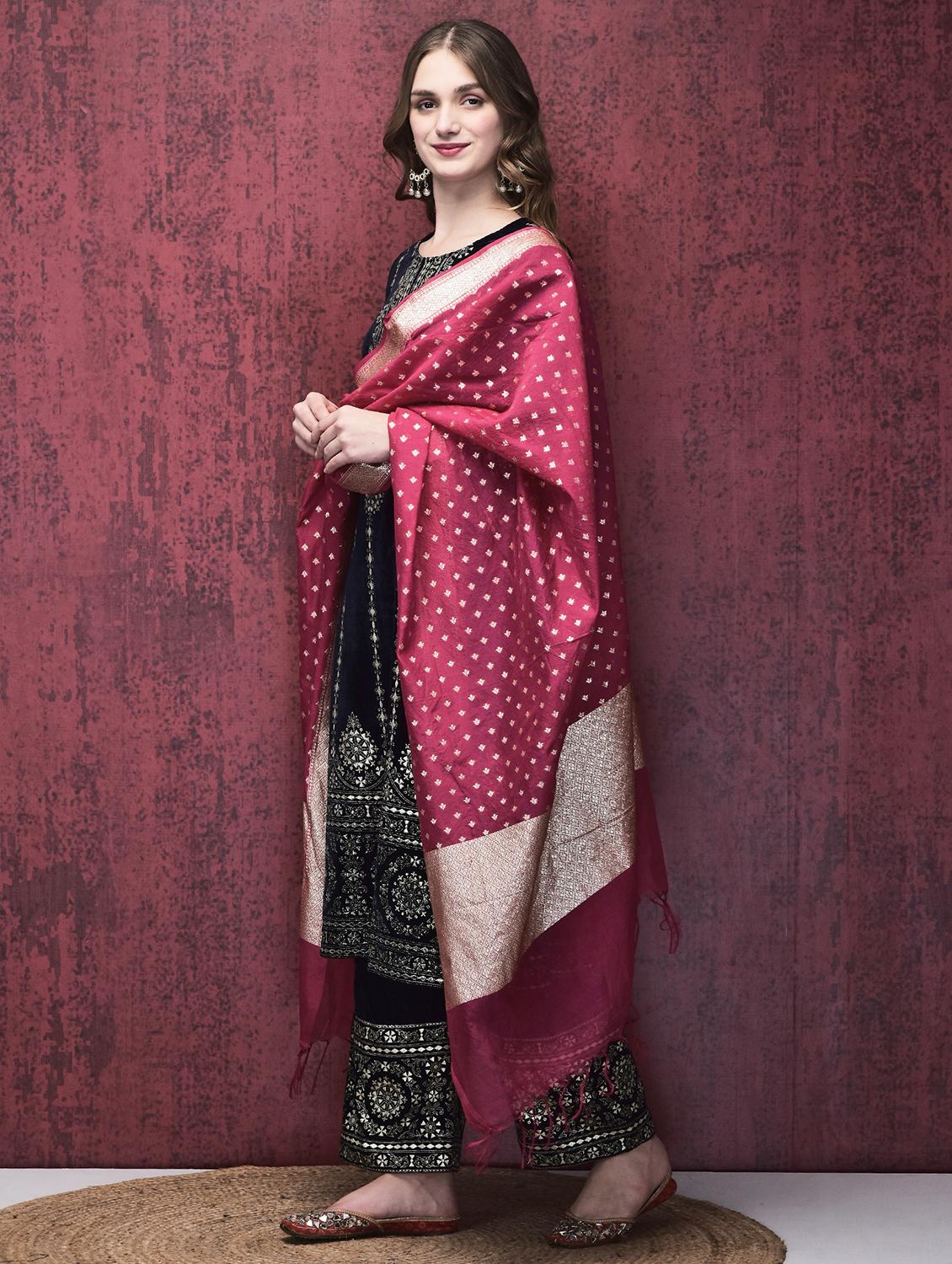 women embroidered long sleeve suit set - 21689707 - Standard Image - 1