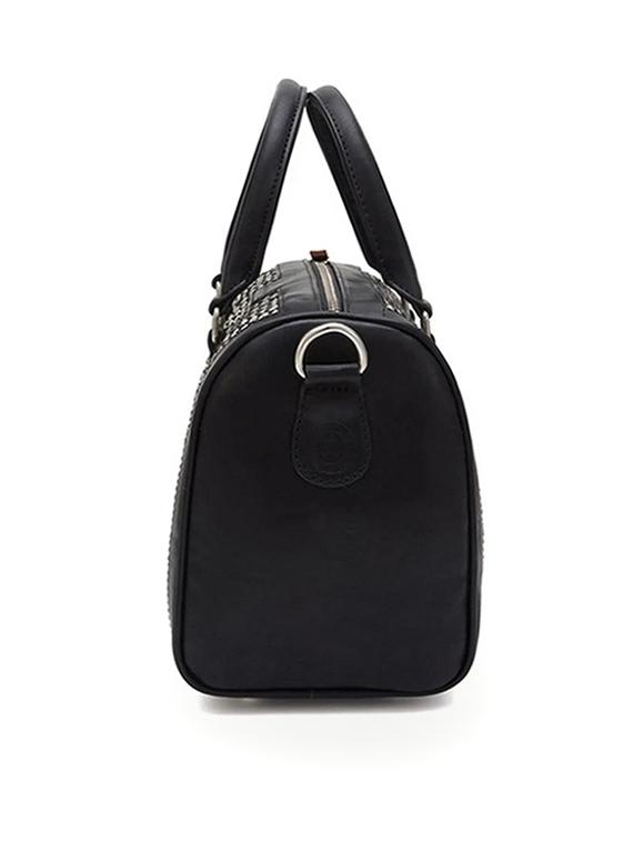 women black textured handbag - 21689803 - Standard Image - 4