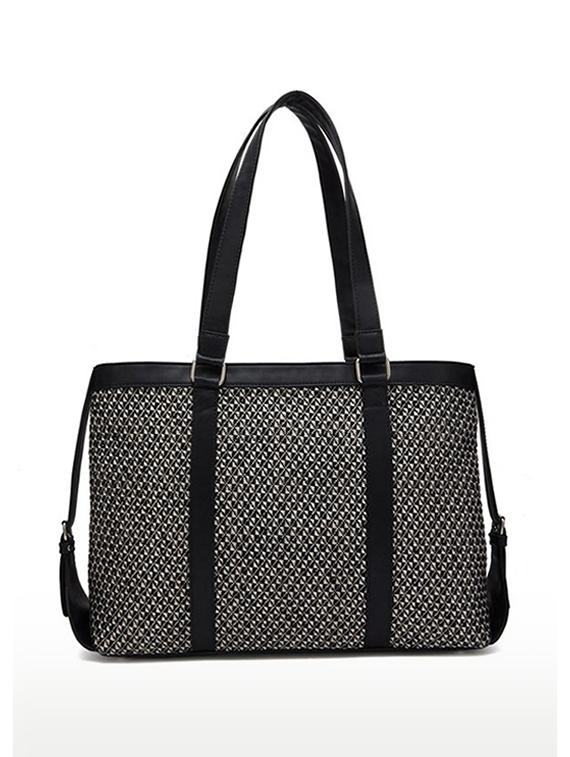 women black textured handbag - 21689804 -  Zoom Image - 0