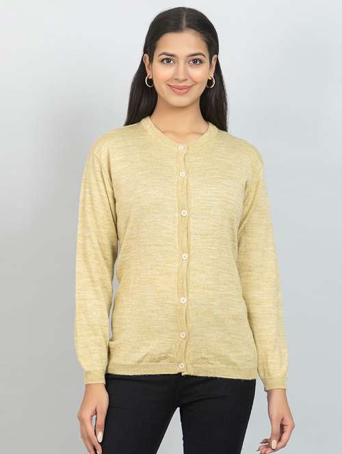women solid long sleeve cardigan - 21689848 -  Standard Image - 0