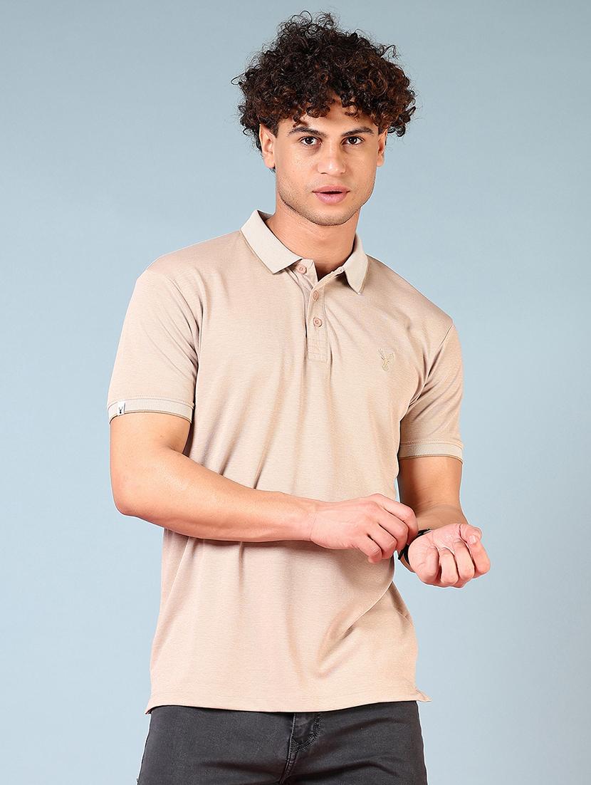 men striped short sleeve regular fit polo t-shirt - 21690076 - Zoom Image - 0
