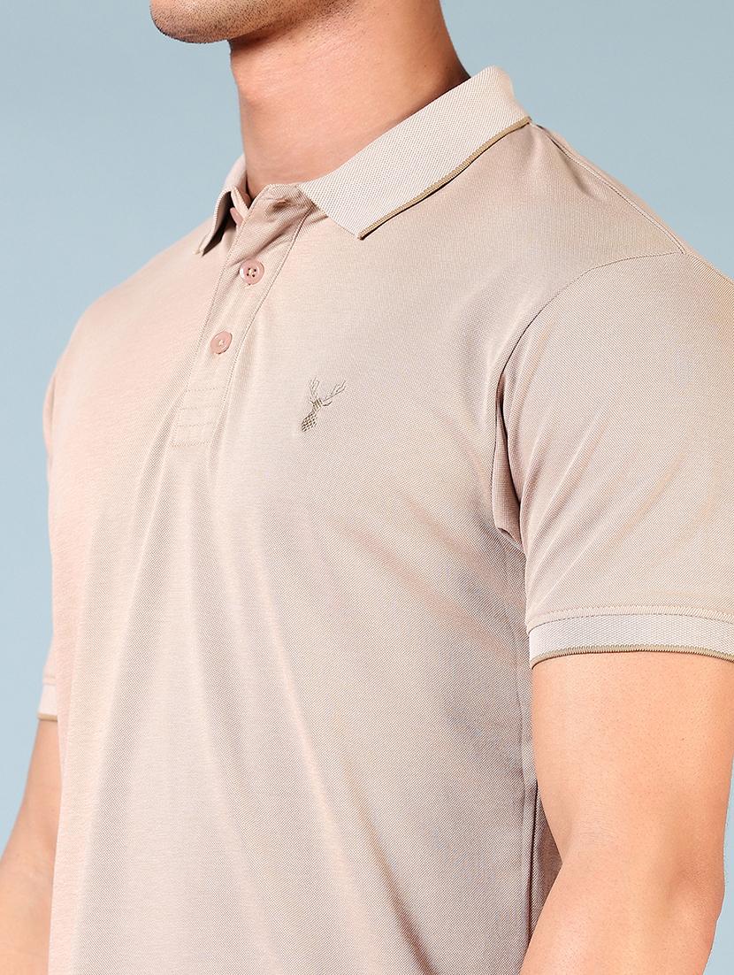 men striped short sleeve regular fit polo t-shirt - 21690076 - Standard Image - 4