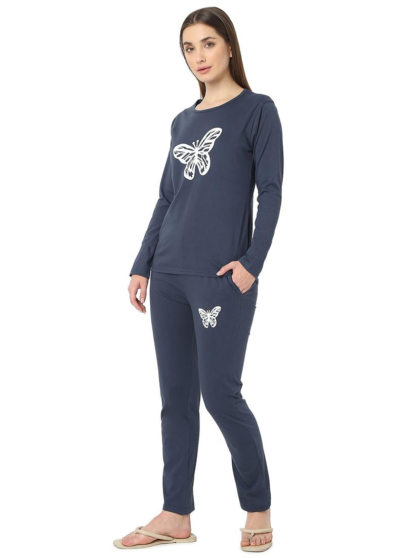 women printed cotton nightwear set - 21690413 -  Standard Image - 1