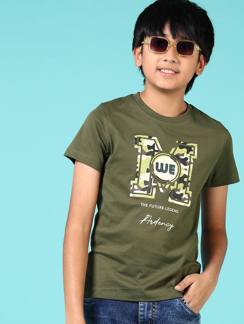 boys front print short sleeve t-shirt - 21690578 -  Standard Image - 1