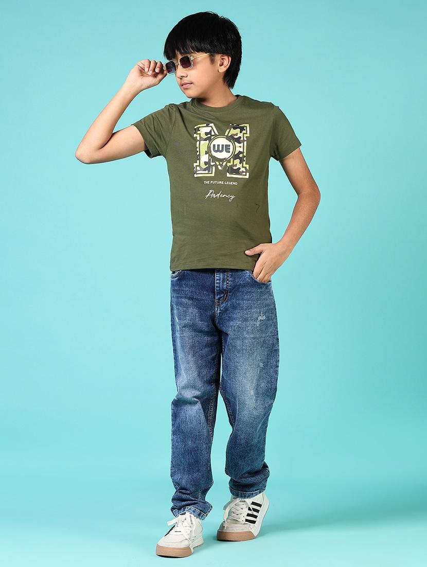 boys front print short sleeve t-shirt - 21690578 - Standard Image - 4