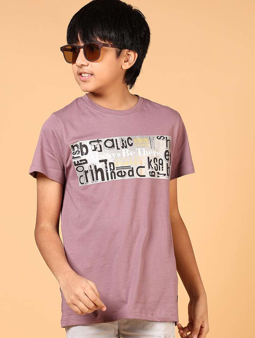 boys chest print short sleeve t-shirt - 21690579 -  Standard Image - 1