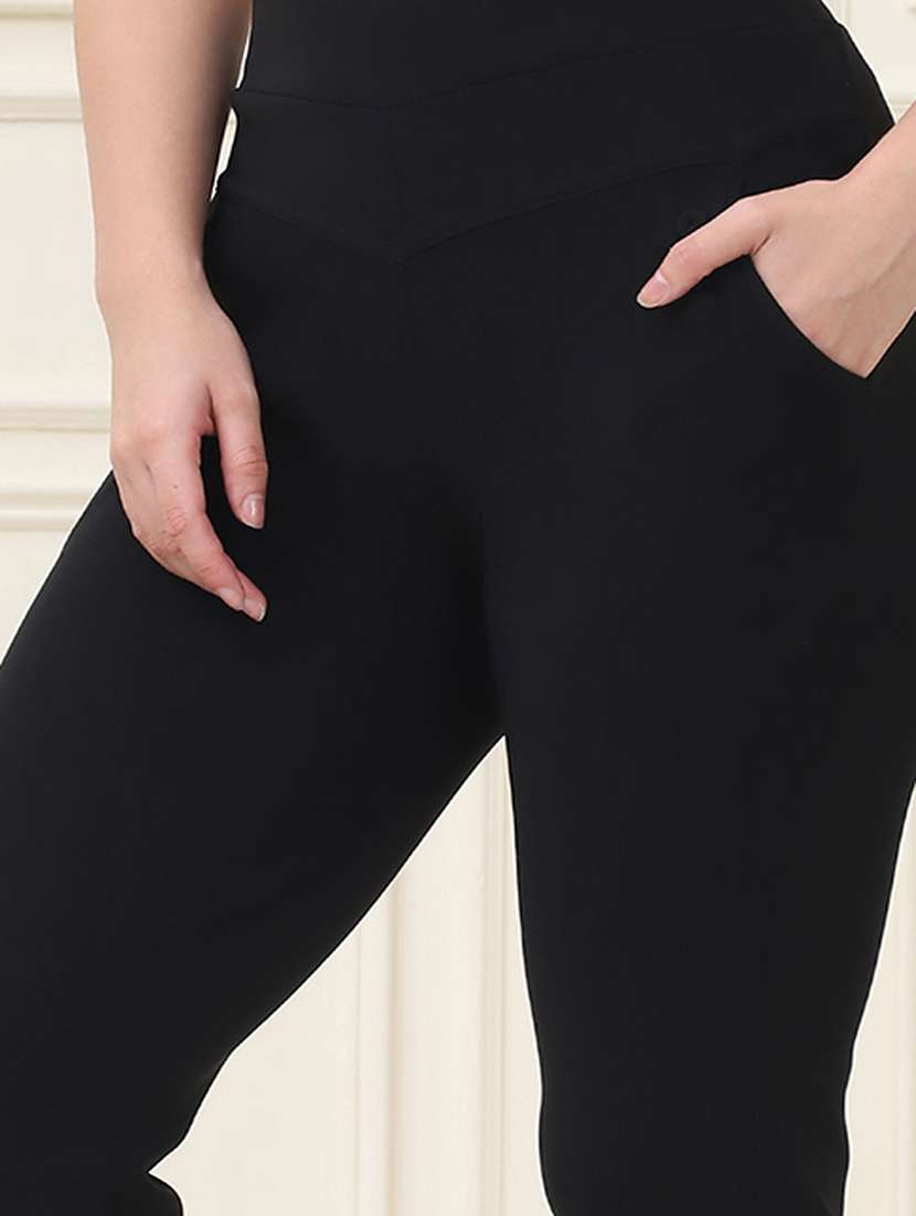 women pack of 2 solid jegging - 21690678 -  Standard Image - 6