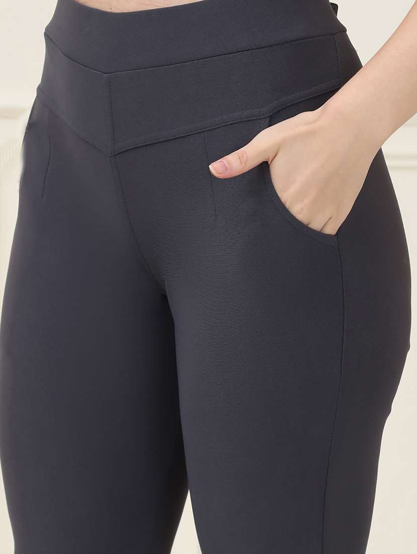 women pack of 2 solid jegging - 21690697 -  Standard Image - 6