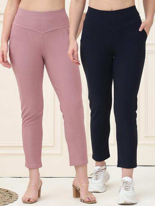women pack of 2 solid jegging - 21690712 -  Standard Image - 0