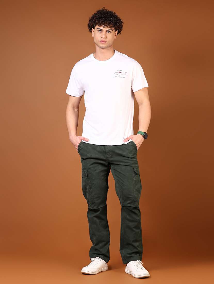 men front & back print round neck regular fit t-shirt - 21690815 -  Standard Image - 6