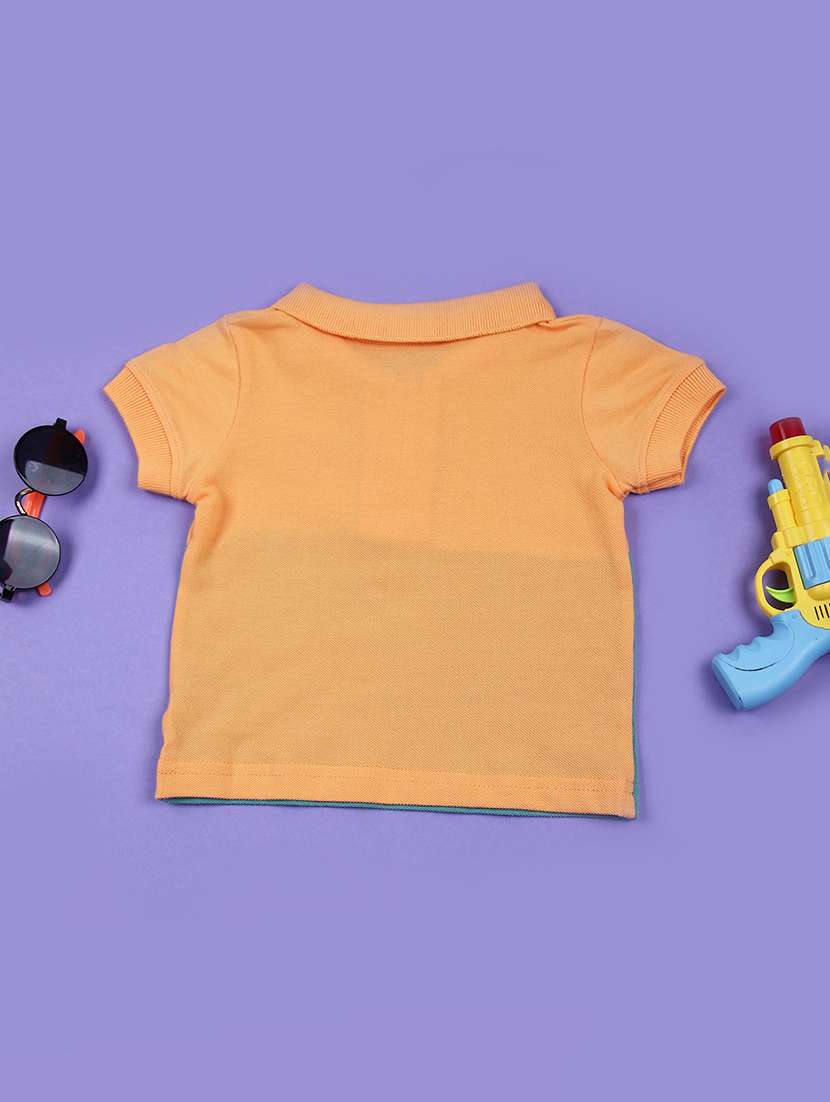 boys color blocked short sleeves polo t-shirt - 21690823 -  Standard Image - 1