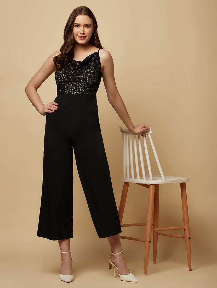 women black self design full length jumpsuit - 21690862 -  Zoom Image - 0