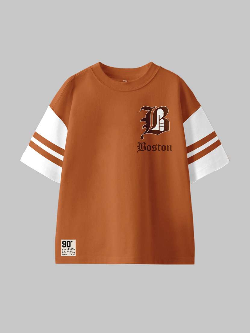 boys color block short sleeve t-shirt