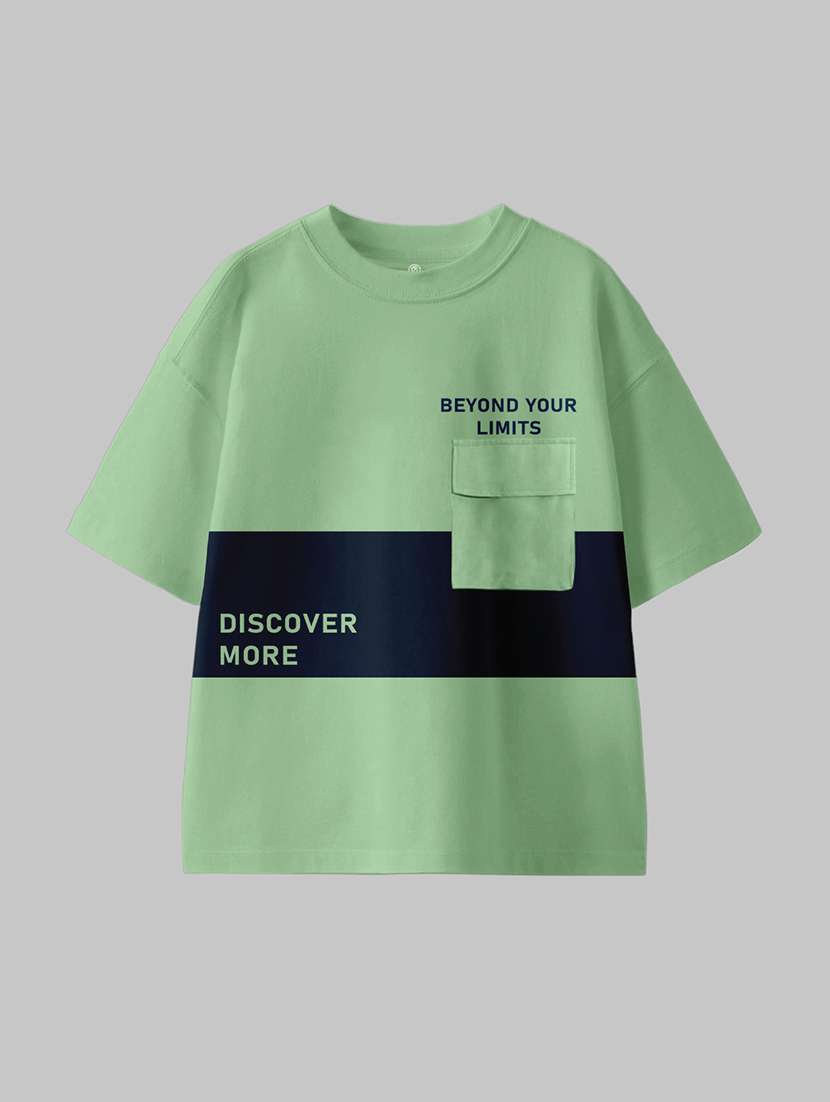 boys color block short sleeve t-shirt