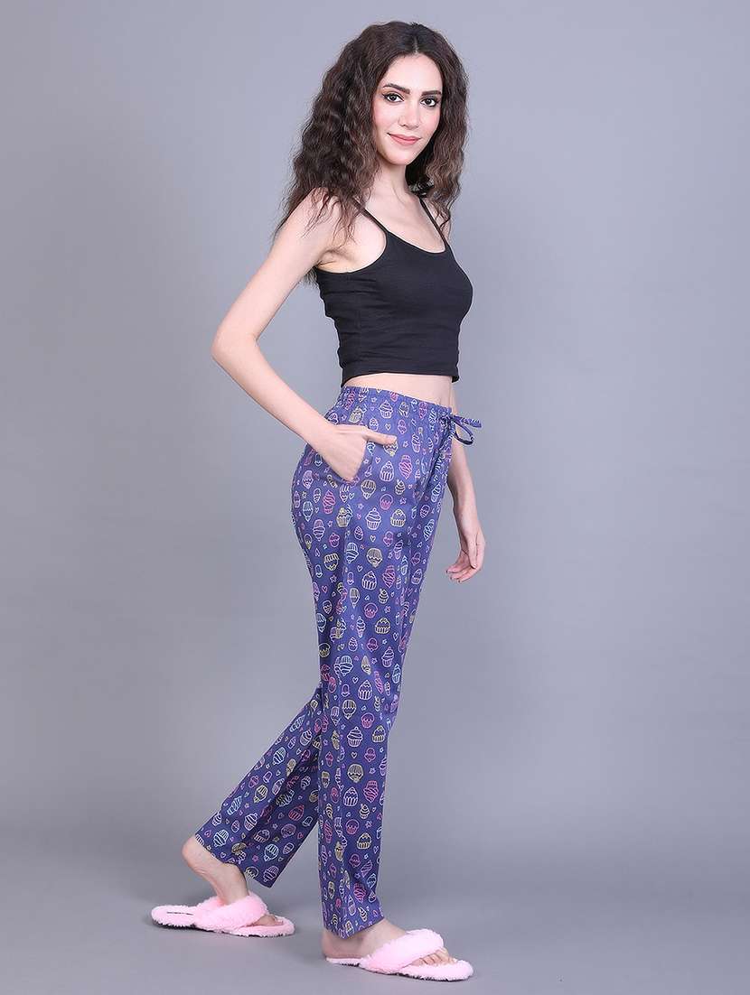 women printed cotton pajama - 21691009 -  Standard Image - 1