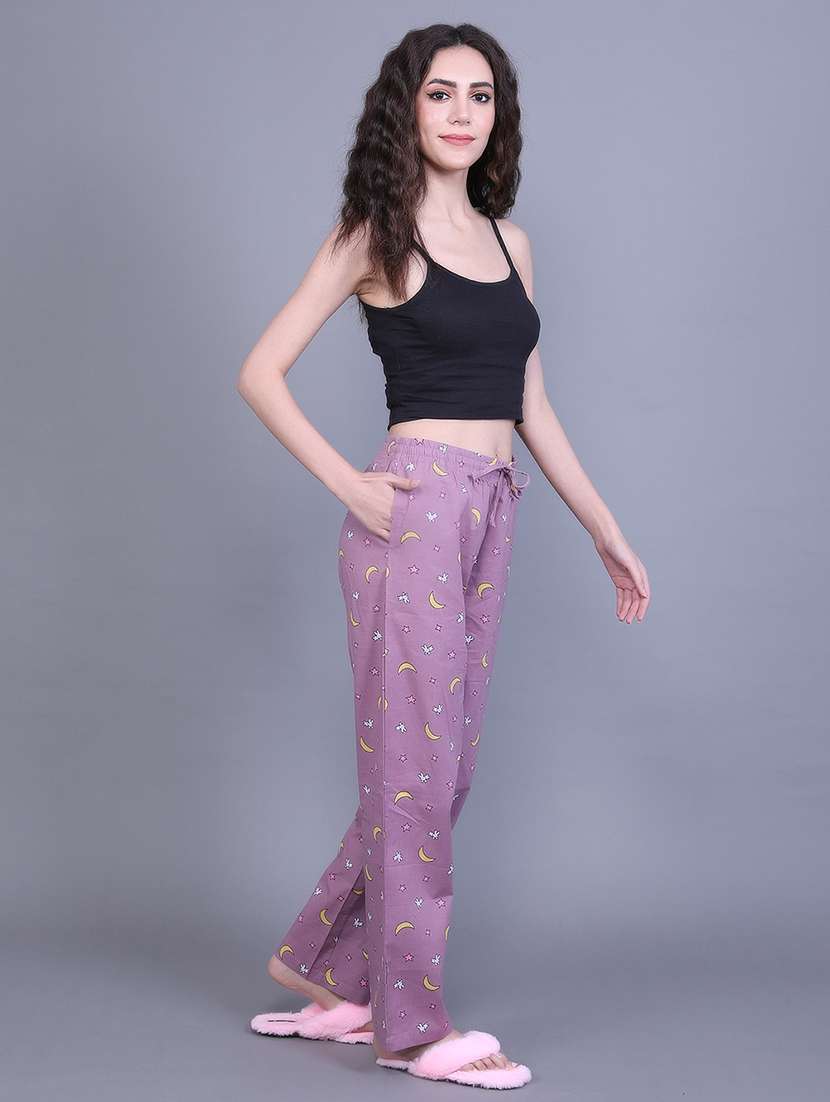 women printed cotton pajama - 21691010 -  Standard Image - 1