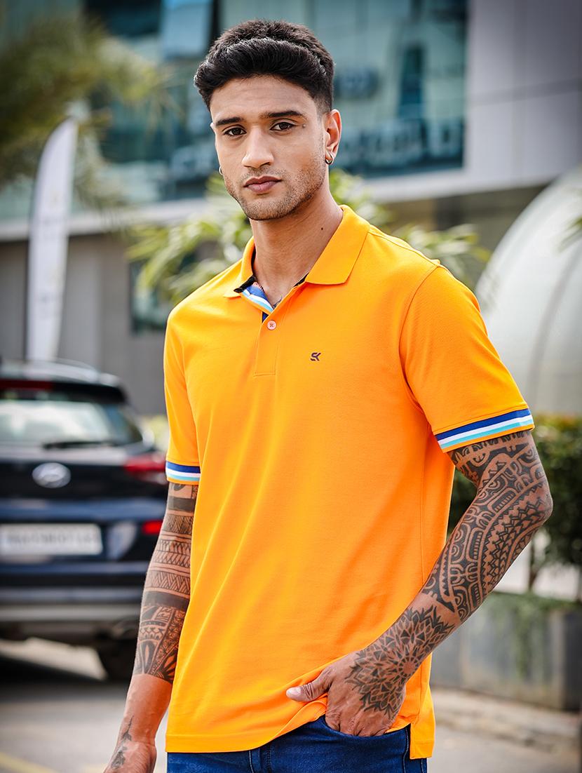 men short sleeves plain polo t-shirt  - 21691013 -  Standard Image - 1