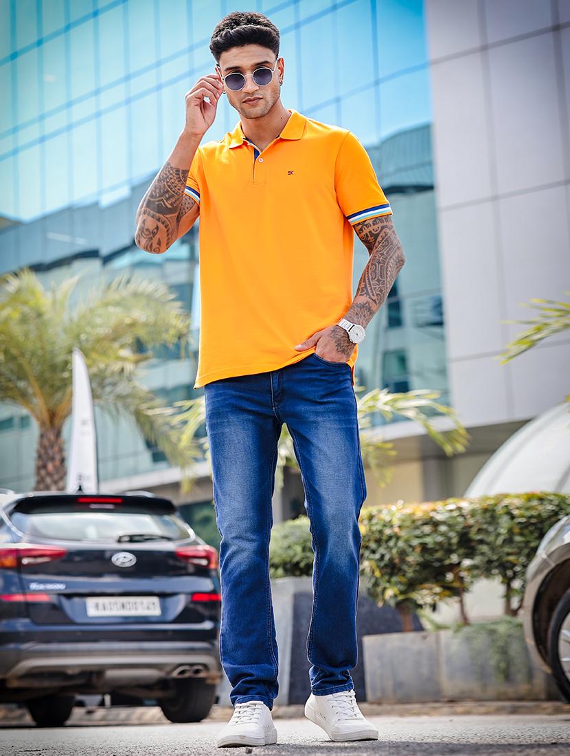 men short sleeves plain polo t-shirt - 21691013 - Standard Image - 4
