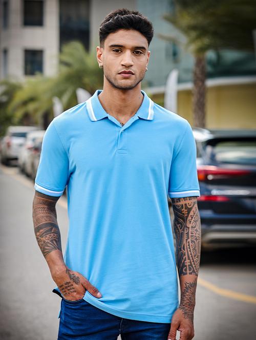 men short sleeves plain polo t-shirt  - 21691016 -  Standard Image - 0
