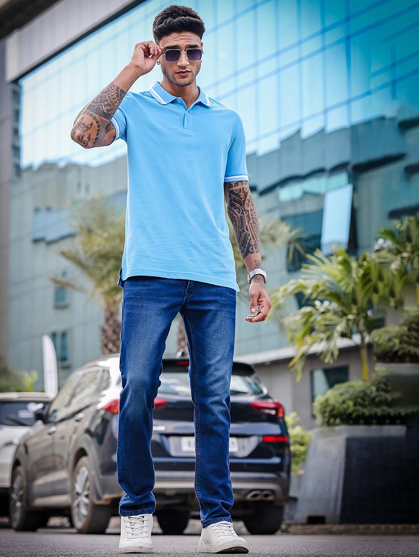 men short sleeves plain polo t-shirt - 21691016 - Standard Image - 4