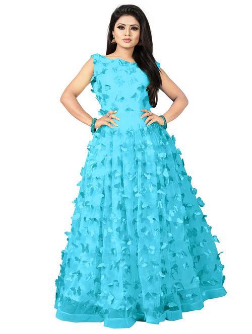 women embellished semi-stitched party wear gown - 21691027 - Standard Image - 0