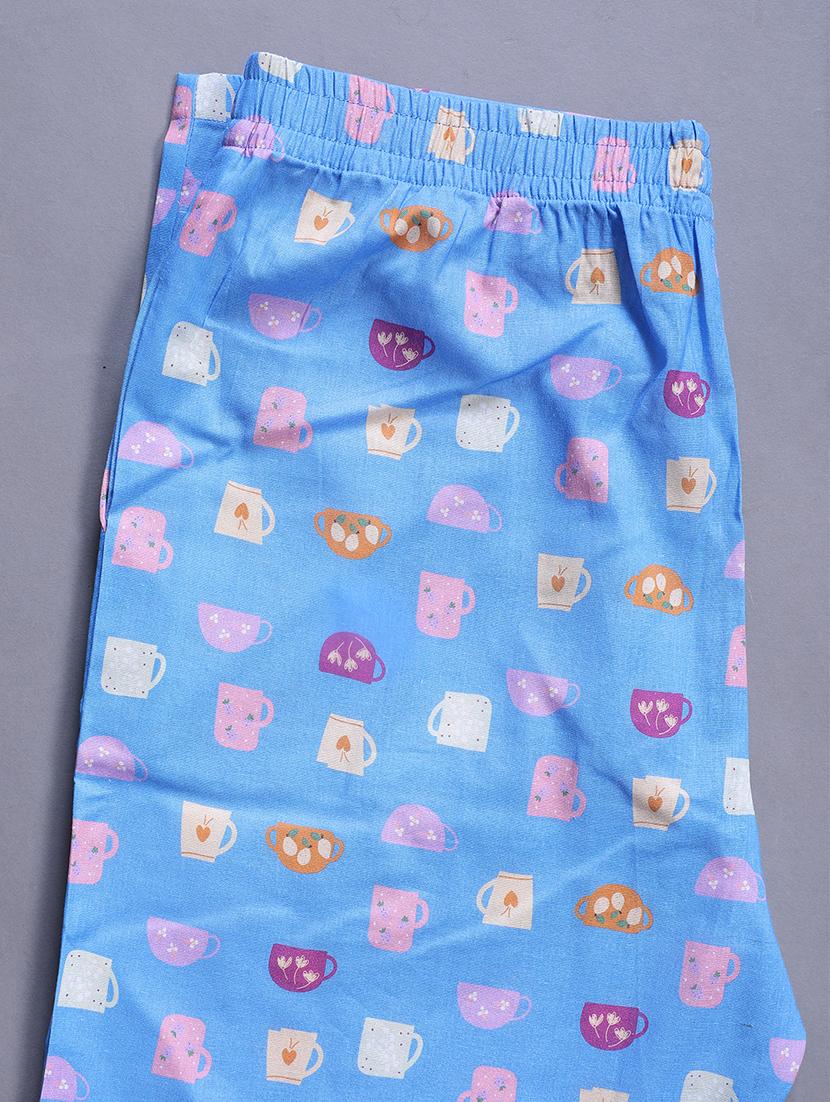 women printed cotton pajama - 21691031 - Standard Image - 4