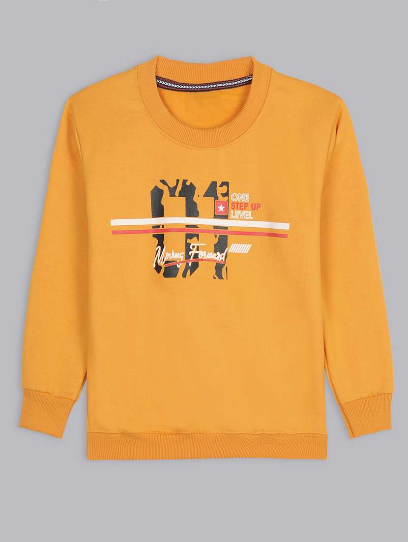 kids long sleeves front print sweatshirt