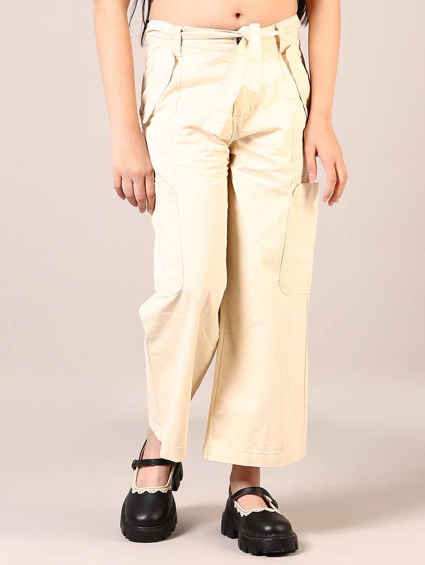 beige cotton cargo