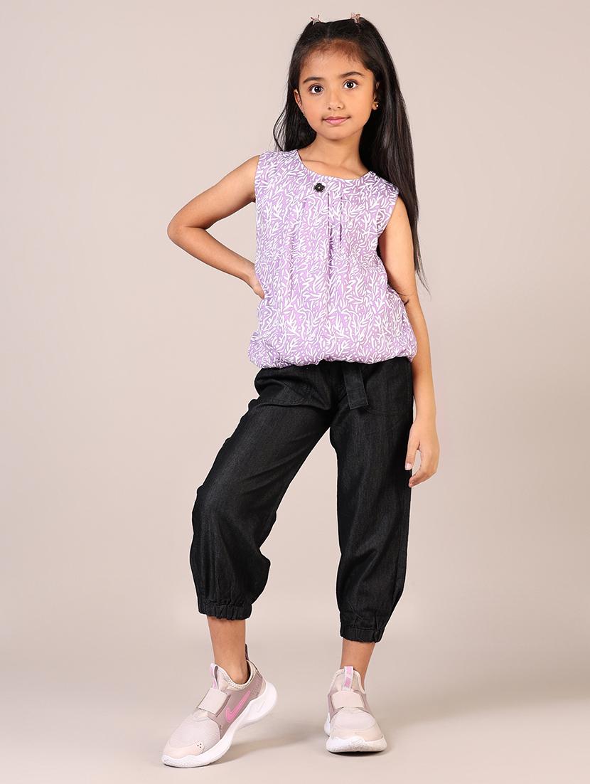 girls printed sleeveless top - 21691392 - Standard Image - 4