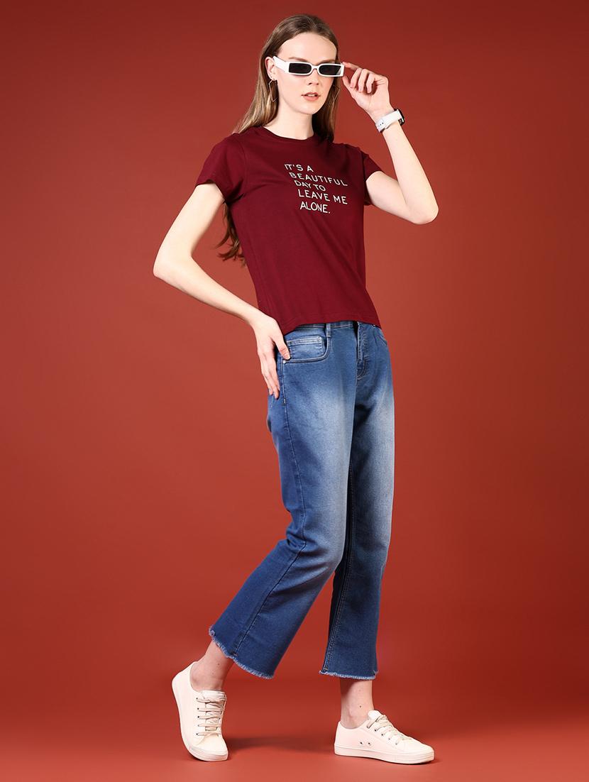women typographic short sleeve regular fit t-shirt - 21691399 - Standard Image - 4