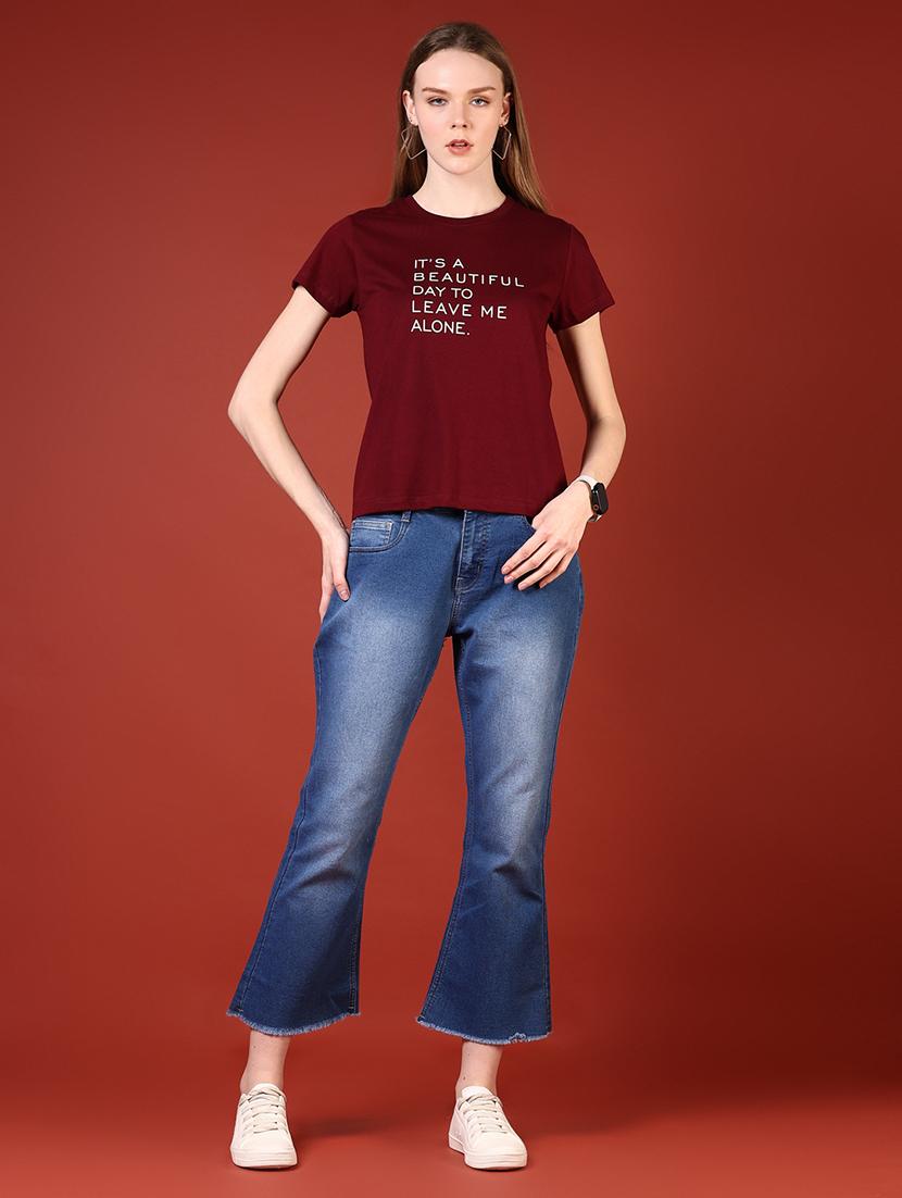 women typographic short sleeve regular fit t-shirt - 21691399 - Standard Image - 6