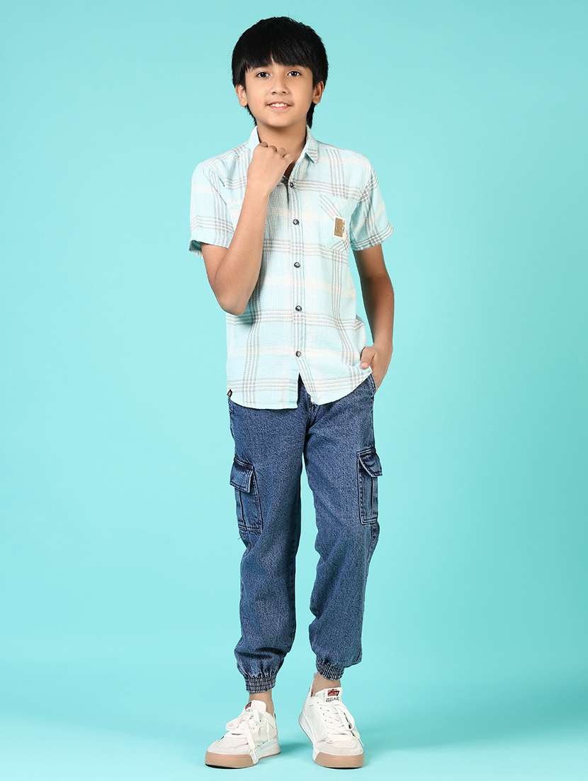 boys collared short sleeves shirt - 21691405 -  Standard Image - 4