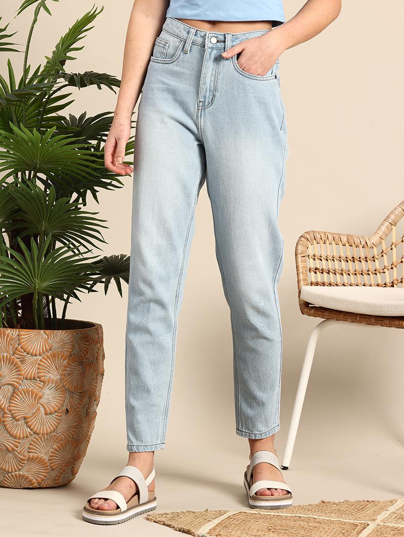 women mid rise mom fit denim jeans - 21691440 - Zoom Image - 0
